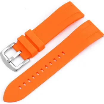 Řemínek na hodinky Silikonový řemínek Ricardo Fermo, oranžový V1