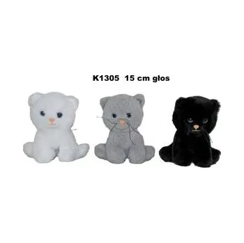 plyšák Kot z głosem 15cm MIX