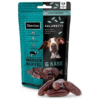 Pamlsek pro psa Chewies Salametti Buvolí maso a sýr 60g