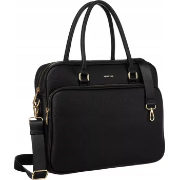 Kabelka Peterson černá elegantní dámská taška na notebook