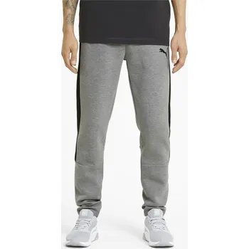 Pánské kalhoty PUMA - PÁNSKÉ TEPLÁKOVÉ KALHOTY EVOSTRIPE CORE ŠEDÉ 585814-03XL