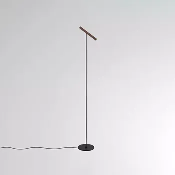 Stojací lampa Molto Luce Minimalistická stojací lampa ke čtení Meyjo F Barva: Černá / Kávová 222-00053 Minimalistická stojací lampa ke čtení Meyjo F