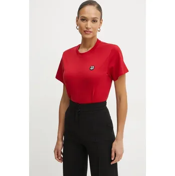 Pánská móda Bavlněné tričko Karl Lagerfeld IKON A1W17025 červená 33X, vel. S