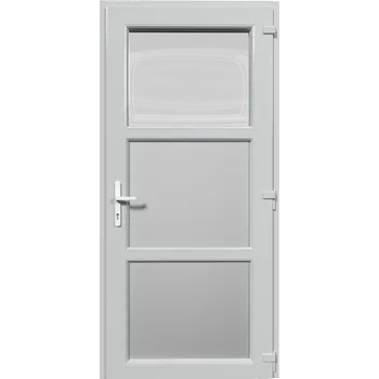Vchodové dveře Vchodové dveře 120x220 Jednokřídlé Aluplast Ideal 4000 - Typ 07 BARVA PROFILU: Bílá - Tmavý dub