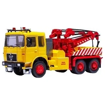 autíčko IXO Models MAN F 8 26.281 ODTAHOVÝ VŮZ yellow / red 043