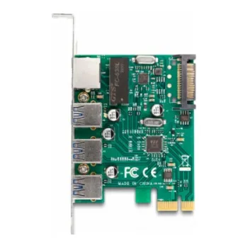 Karta PCI Express x1 do 3 x USB 5 Gbps Type-A socket + 1 x Gigabit LAN