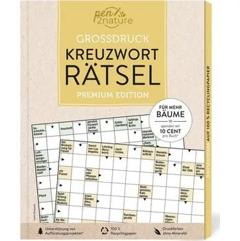 Großdruck Kreuzworträtsel - Pen2nature