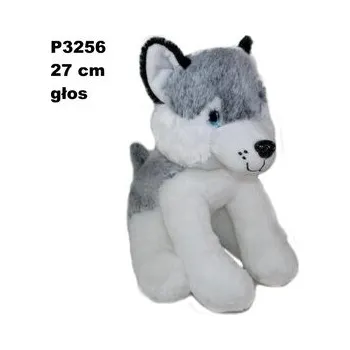 plyšák Pies husky z głosem 24cm
