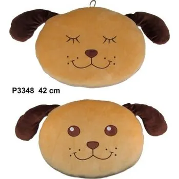 plyšák Poduszka pies brązowy 42cm MIX
