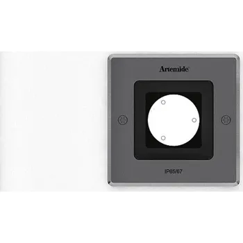 Venkovní osvětlení ARTEMIDE Ego 90 Flat pochozí ocel 10° 3000K čtverec - ARTEMIDE AR T40007SPW00