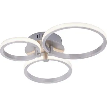 JUSTLIGHT JOHANNA LED stropní svítidlo, moderní kruhy, ocel 3000K - LEUCHTEN DIREKT / JUST LIGHT LD 12110-55