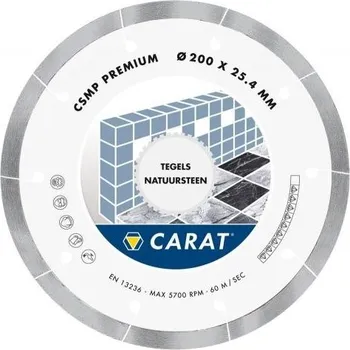 Řezný kotouč Diamantový celoobvodový kotouč CARAT CSMP Premium 125