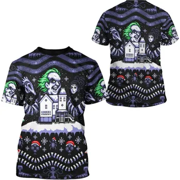 Dámské tričko Tričko s potiskem 3D Horror Movie CS490 Velikost: 4XL, Barva (Varianta): tričko 2