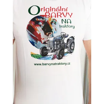 Pánské tričko U PEPÁNKA s.r.o. Tričko reklamní BARVY NA TRAKTORY - ORIGINÁLNÍ BARVY Velikost: 3XL
