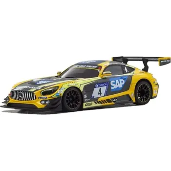 RC model auta Kyosho Mini-Z RWD: Karoserie Mercedes AMG GT3 (Yellow/Black)