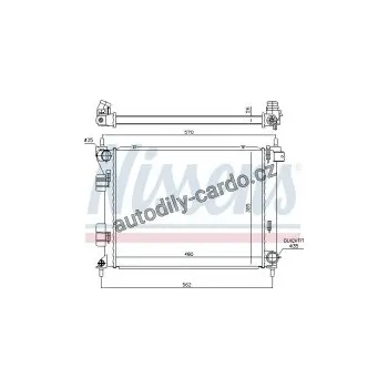 Chladič motoru Chladič motoru NISSENS 67616