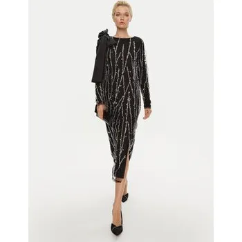 Dámské šaty Bruuns Bazaar Koktejlové šaty Keiras BBW4158 Černá Regular Fit 34