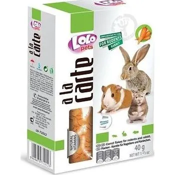 Krmivo pro hlodavce LOLO a la carte mrkvové vločky pro hlodavce 40 g