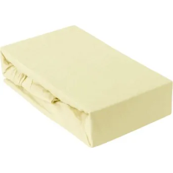 Prostěradlo Prostěradlo s gumou 160x200 cm Jersey, barva Vanilková