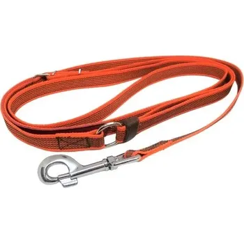 Vodítko pro psa Vodítko nylon pogumované oranžové - 2 X 150 cm (Výrazné vodítko pro psa)