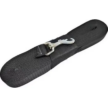 Vodítko pro psa Stopovací vodítko černé - 7 M X 2,5 CM (Stopovací šňůra pro psa)