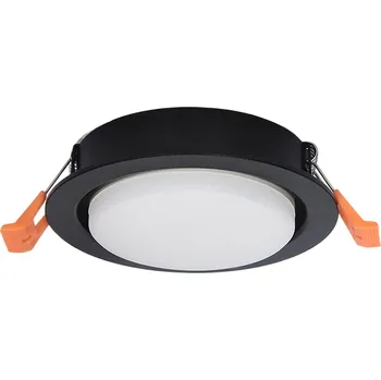 Bodové svítidlo DomenoLED Podhledové bodové svítidlo vestavné GX-53 černá PZE-915