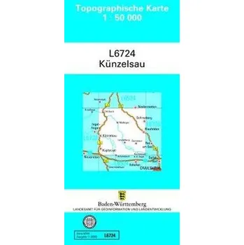 Topographische Karte Baden-Württemberg, Zivilmilitärische Ausgabe - Künzelsau