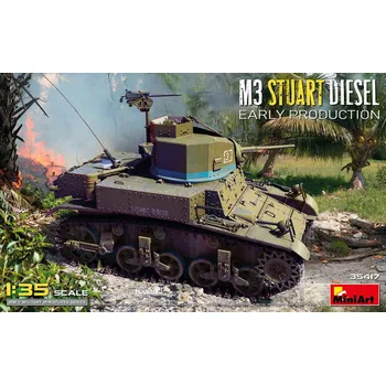 Plastikový model 1:35 M3 Stuart Diesel Early Production