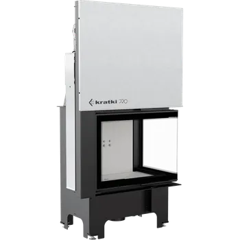 Krbová vložka KRATKI krbová vložka VN 700/480, pravé prosklení s výsuvem