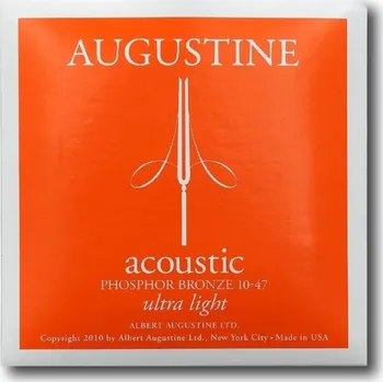 Struna pro kytaru a smyčcový nástroj Augustine Struny pro Akustickou kytaru Acoustic Phosphor BronzeSet Ultra-Light 10-47 143652