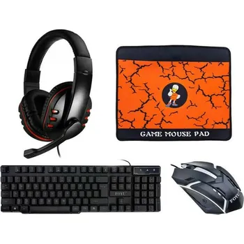 Herní set s klávesnicí, myší, podložkou a sluchátky