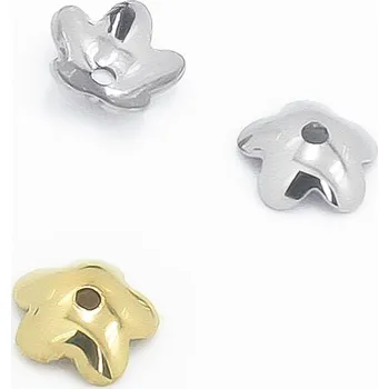 Materiál na výrobu šperku Ocelové kaplíky 6x0,7mm - 1Ks+B - Nerez SL / 1Ks