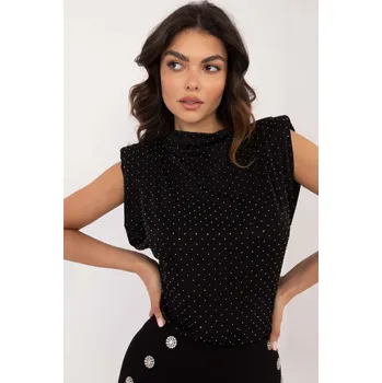 Dámská halenka ItModa Halenka bez rukávů černá Velikost: UNI