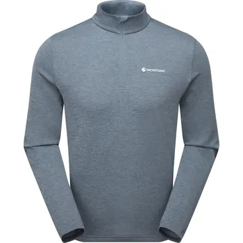Pánské tričko Montane Dart Zip Neck Barva: stone blue, Velikost: XXL