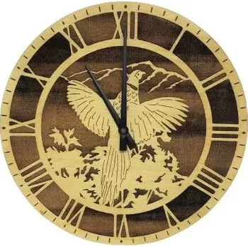 Hodiny Myslivecké dřevěné hodiny č.4 (Dřevěné hodiny)