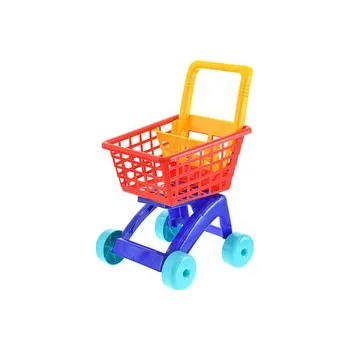 Panenka Nákupní vozík 40x33x58cm červený v síťce