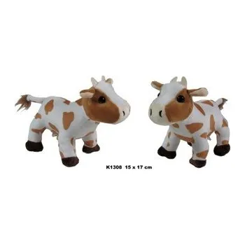 plyšák Krowa brązowe łaty 17cm