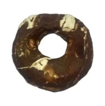 Pamlsek pro psa Kroužek z bůvolí kůže s kachním masem 11cm - 1 ks