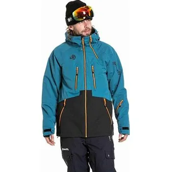 Meatfly pánská SNB & SKI bunda Cronos Black / Deep Ocean | Černá | Velikost S