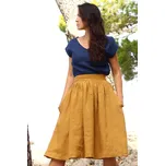 Lotika Oboustranné lněné tričko Lotika česká móda 714673