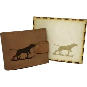 Peněženka Myslivecká kožená peněženka - pes (Myslivecká peněženka)