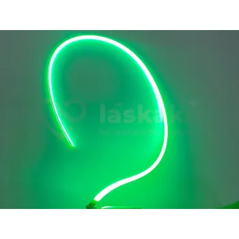 Dioda LaskaKit_cz LED svítící vlákno 300mm, jednostranné Zelená