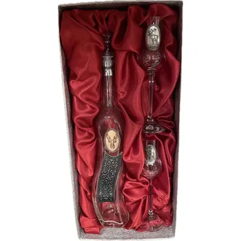 Myslivecká sada na likér (Skleněná sada)