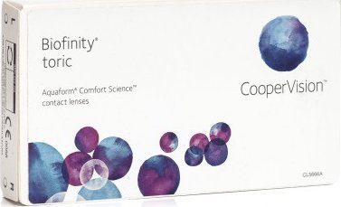Měsíční kontaktní čočky Biofinity Toric Biofinity
