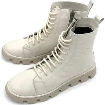 Dámská zimní obuv Dámská kožená kotníková obuv 201-24233 Iberius béžová Barva: béžová, Velikost: 38