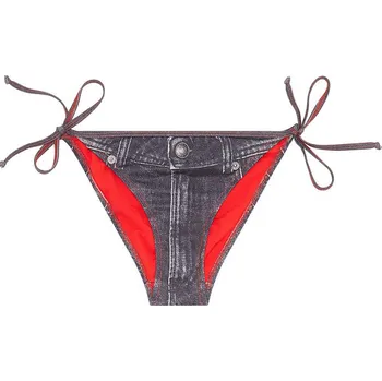 Dámské plavky PLAVKY DIESEL BFPN-BRIGITTES UNDERPANTS FADED BLACK