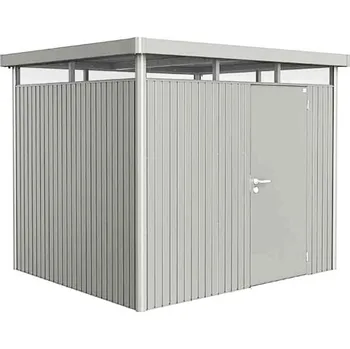 Zahrada Domek na nářadí Biohort HIGHLINE H3, stříbrná, jednokřídlé dveře BH83040