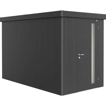 Zahradní domek Zahradní domek NEO 4A, tmavě šedá, jednokřídlé dveře BH85014