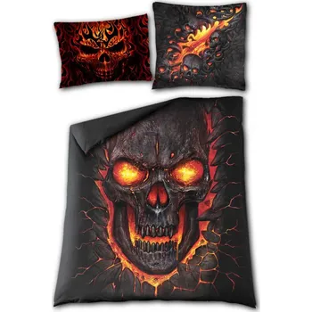 Povlečení Povlečení DVOJLŮŽKO - Spiral LEBKA - SKULL BLAST Velikost: UNI