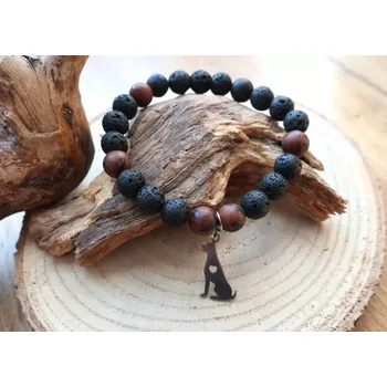 Náramek Minerální náramek Pes (Náramek z minerálů)
